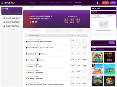 Forecasts on TonyBet .